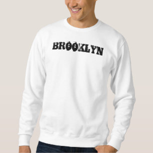 Brooklyn Nyc New York City Classic Basic White Lång Ärmad Tröja
