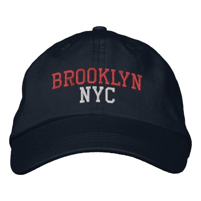 BROOKLYN NYC på flottan Broderad Keps (Framsida)