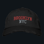 BROOKLYN NYC Rosa och svart Vintage Stil Broderad Keps<br><div class="desc">BROOKLYN NYC Rosa embroidery on Black distled vintage stil bomull hat. Embroidery är anpassade till andra färg-alternativ genom att klicka på knappen "Redigera design" verktyg. Du kan också välja färg på huvudobjektssidan.</div>