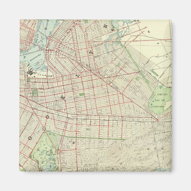 Brooklyn och Vicinity Magnet (Framsidan)