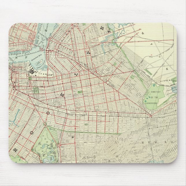 Brooklyn och Vicinity Musmatta (Framsidan)