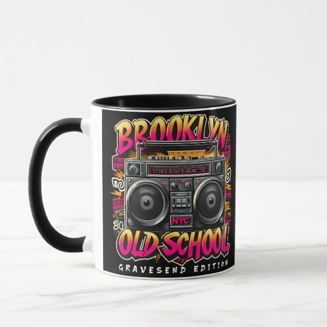 Brooklyn Old school Gravesend Edition Mugg (Vänster)