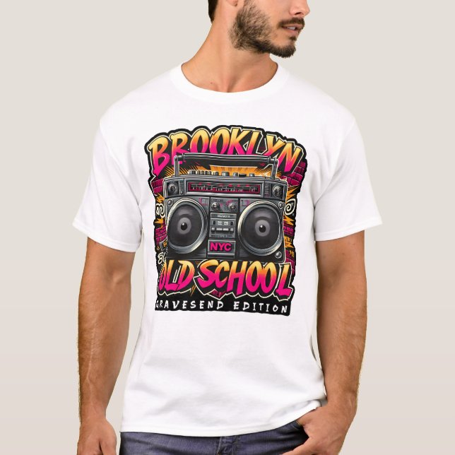 Brooklyn Old school Gravesend Edition T Shirt (Framsida)