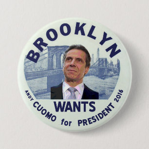 Brooklyn önskar Andy Cuomo för presidenten 2016 Knapp