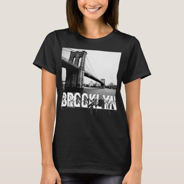 Brooklyn överbryggar den New York T-tröja för Tee (Framsida)