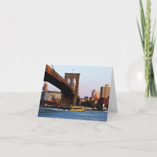 Brooklyn överbryggar i NYC-originalfoto Kort