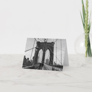 Brooklyn överbryggar korsning noterar kortet kort