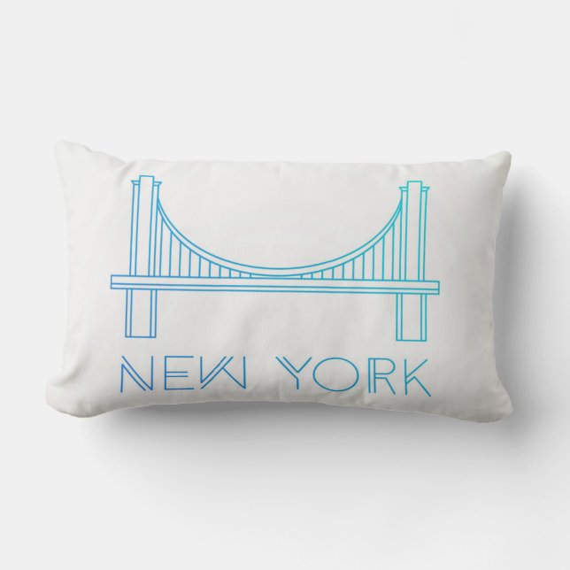 Brooklyn överbryggar | New York City Lumbarkudde (Framsida)
