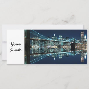 Brooklyn överbryggar och Manhattan horisont Inbjudningar