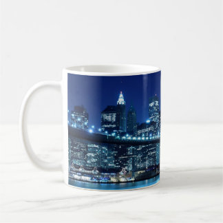 Brooklyn överbryggar och Manhattan horisont Kaffemugg