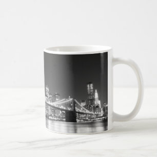 Brooklyn överbryggar och Manhattan horisont Kaffemugg