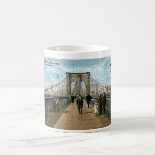 Brooklyn överbryggar promenaden, New York City Kaffemugg