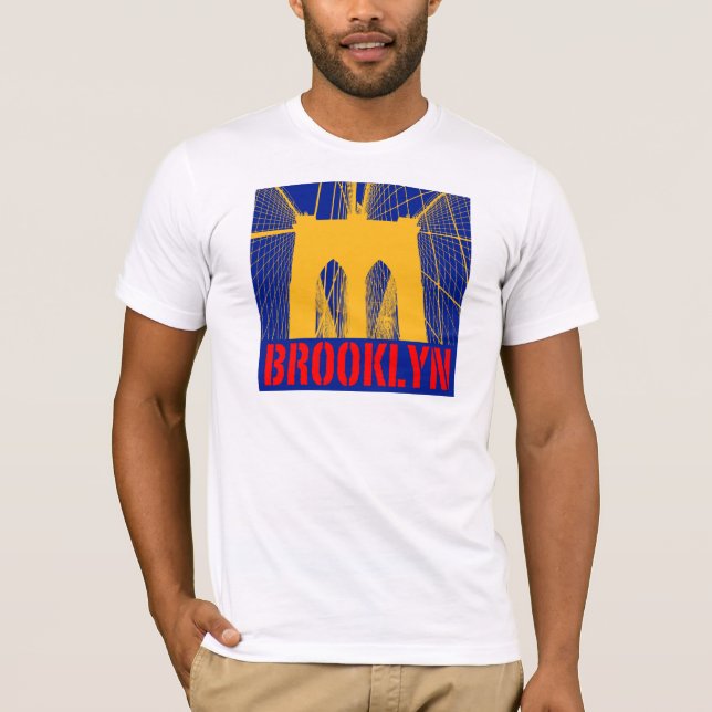 Brooklyn överbryggar silhouetten t shirt (Framsida)