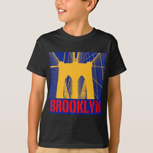 Brooklyn överbryggar silhouetten t-shirt (Framsida)