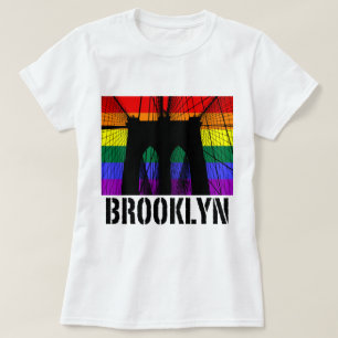 Brooklyn överbryggar silhouettepride 2 tee shirt