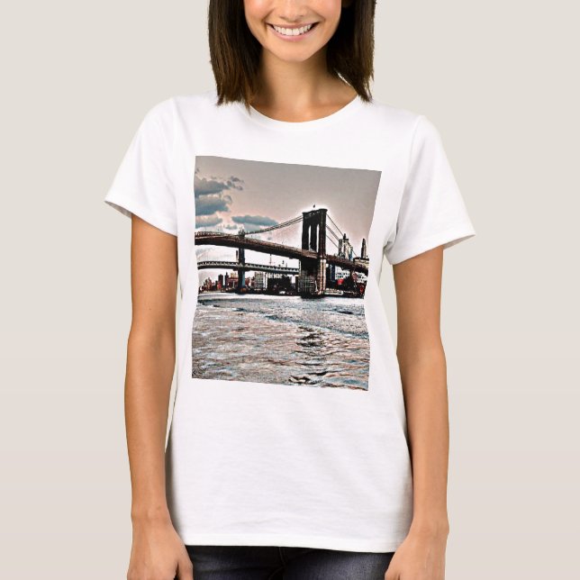 Brooklyn överbryggar t-shirt (Framsida)
