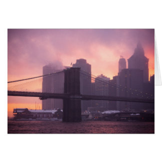 Brooklyn överbryggar under Snowstorm Hälsningskort