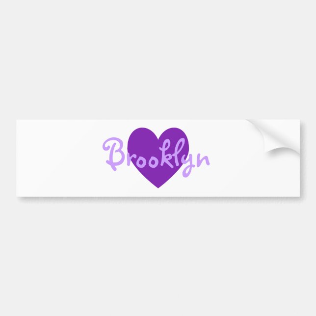 Brooklyn på Lila Bildekal (Framsidan)