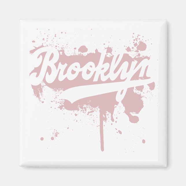 Brooklyn Painting Rosa Magnet (Framsidan)