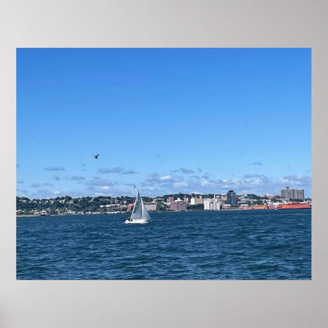 Brooklyn Pier Frakt - NYC Bay Ridge Poster (Framsidan)