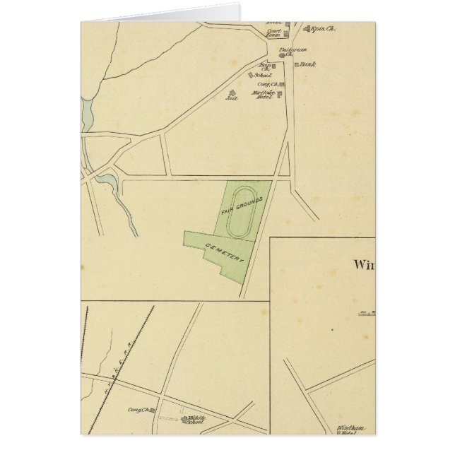 Brooklyn, Plainfield, Windham Centre Hälsningskort (Framsidan)