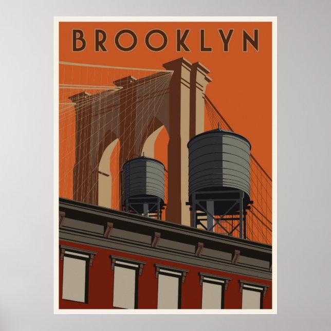 Brooklyn-reseaffisch Poster (Framsidan)