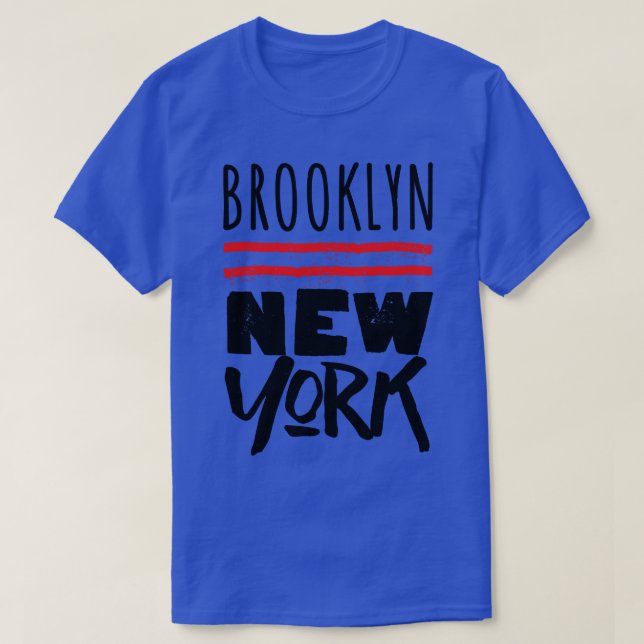 Brooklyn Retro Typography Design 1 T Shirt (Design framsida)