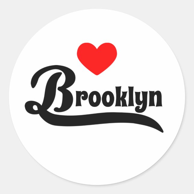 Brooklyn Runt Klistermärke (Framsida)