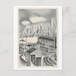 Brooklyn skiss/ritning vykort