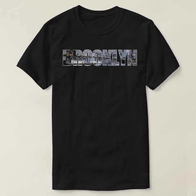 Brooklyn Skyline Tourist Brooklyn Bridge Photo T Shirt (Design framsida)