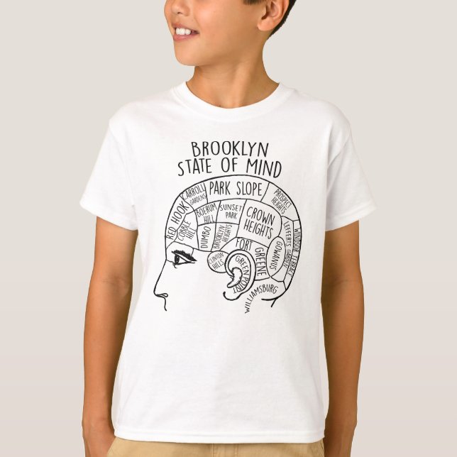 Brooklyn State of Mind T Shirt (Framsida)