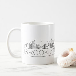 Brooklyn Stylized Skyline Coffee Mugg