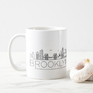 Brooklyn Stylized Skyline Coffee Mugg