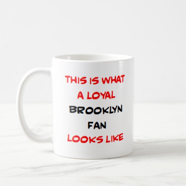 Brooklyn-supporter, lojal kaffemugg (Vänster)