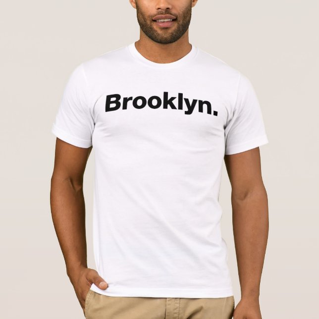 Brooklyn (svart) tee (Framsida)