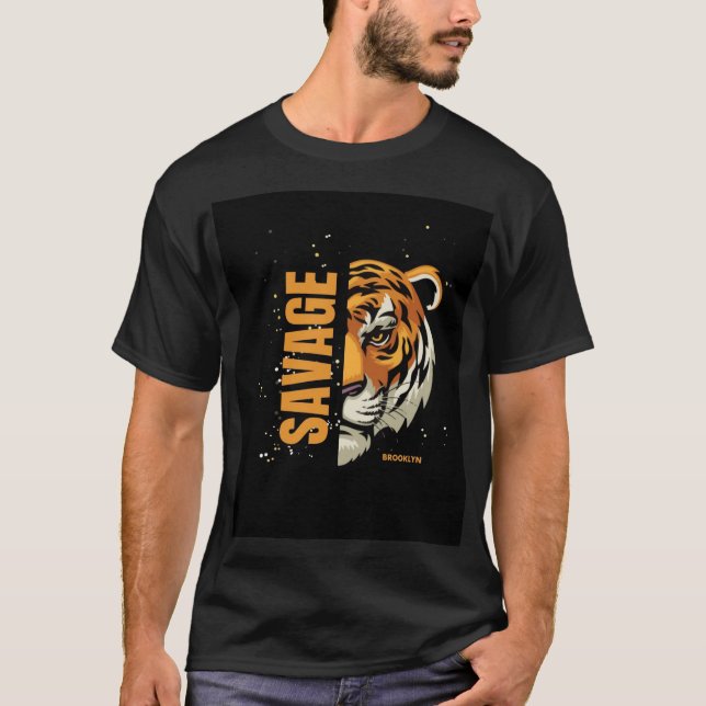 Brooklyn Tiger T Shirt (Framsida)