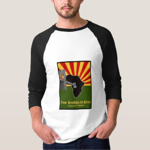 Brooklyn till afrikan 3/4 SleeveRaglan Tee Shirt