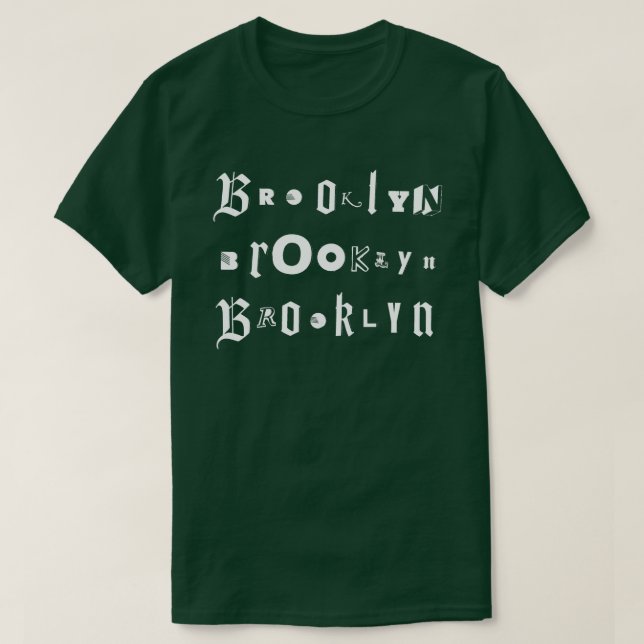 BROOKLYN-typkollage T Shirt (Design framsida)