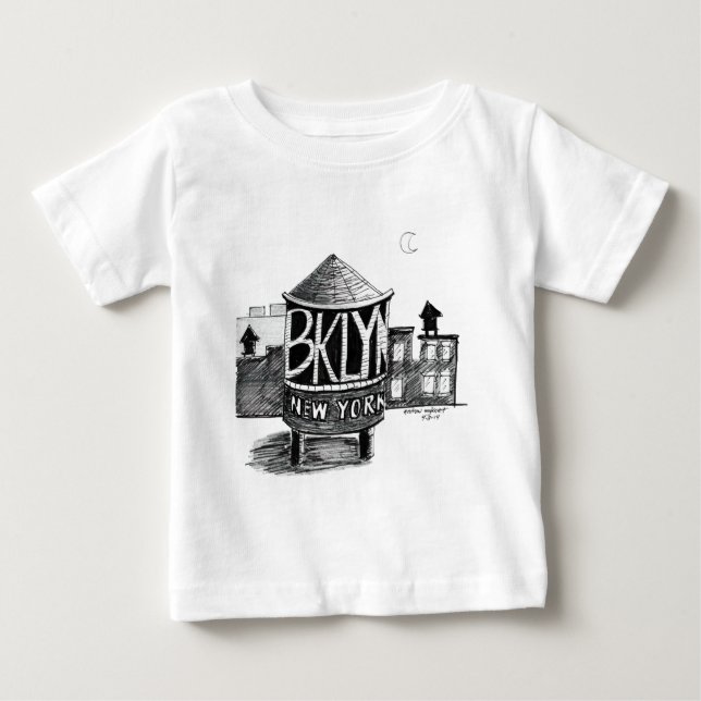 Brooklyn vattentorn t-shirt (Framsida)