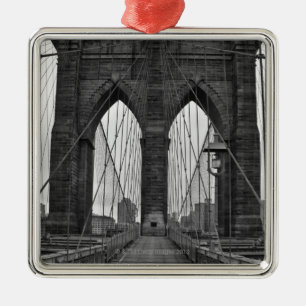 Brooklynen överbryggar i New York City Julgransprydnad Metall