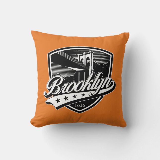 Brooklynsköld med Swoosh-design Kudde (Framsida)