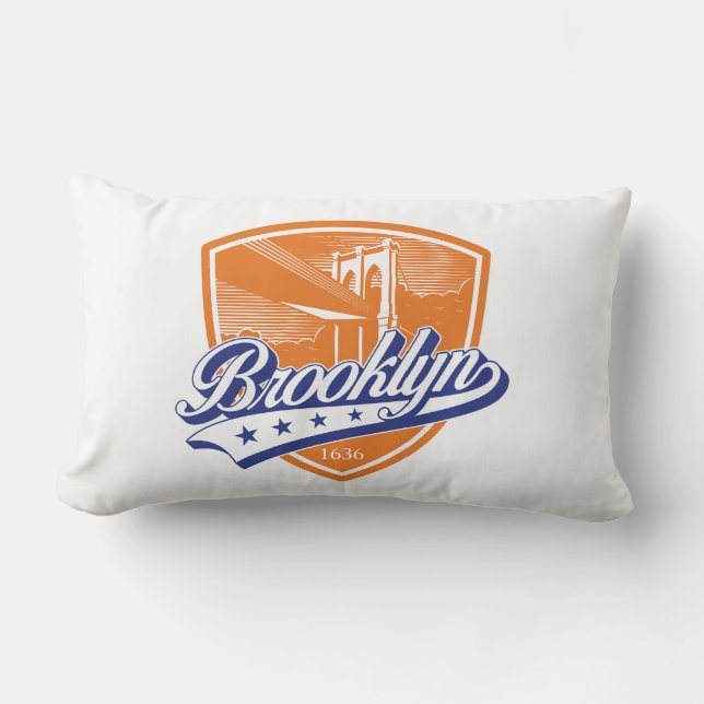 Brooklynsköld med Swoosh-design Lumbarkudde (Framsida)