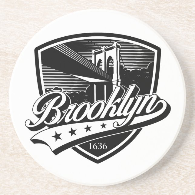 Brooklynsköld med Swoosh-design Underlägg (Framsidan)