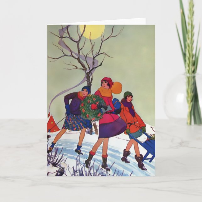 Brookmont parkerar, 20-taljulillustrationen helgkort (Framsida)