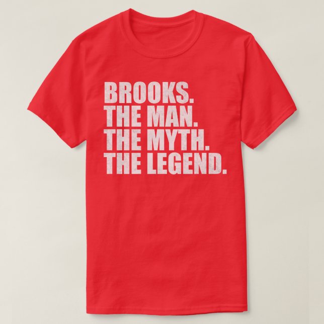 Brooks Namn Brooks given namn T Shirt (Design framsida)