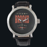 Brooks Namn Funny Personlig Birthday Brooks Armbandsur<br><div class="desc">Det här är en design med dokumentteamet Brooks-livstidsmedlem. En coola som finns för vänner eller familj vid namn Brooks. Om ditt för- eller efternamn är Brooks,  är produkten till dig. För Brooks i Valentines day.</div>