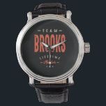 Brooks Namn Funny Personlig Birthday Brooks Armbandsur<br><div class="desc">Det här är en design med dokumentteamet Brooks-livstidsmedlem. En coola som finns för vänner eller familj vid namn Brooks. Om ditt för- eller efternamn är Brooks,  är produkten till dig. För Brooks i Valentines day.</div>