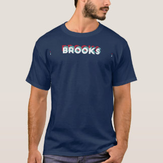 Brooks Namn Roligt Namn Brooks 80s tema T Shirt