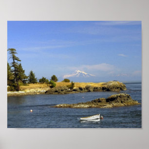 Brooks Point & Mt. Baker - Finkonsttryck Poster