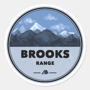 Brooks Range Alaska Camping Runt Klistermärke